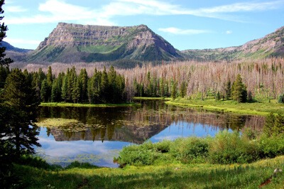 Amphitheater Peak at Trappers Lake