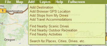 If your browser supports it, add your location from your GPS!