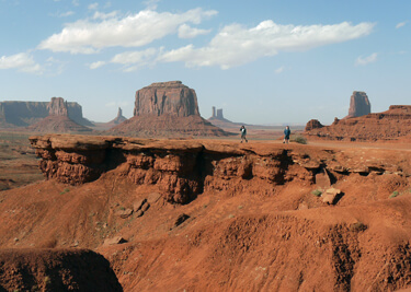 Arizona: Rock formations in Monument Valley