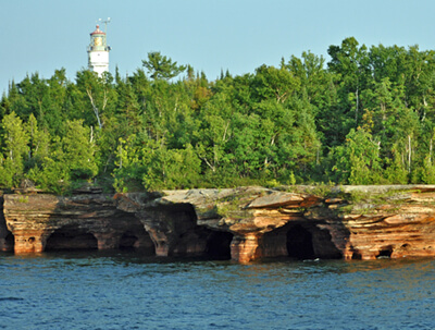 Devil's Island Sea Caves, part of the Apostle Islands National Lakeshore