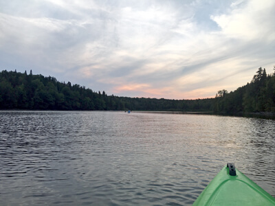 Kayaking on First Connecticut Lake